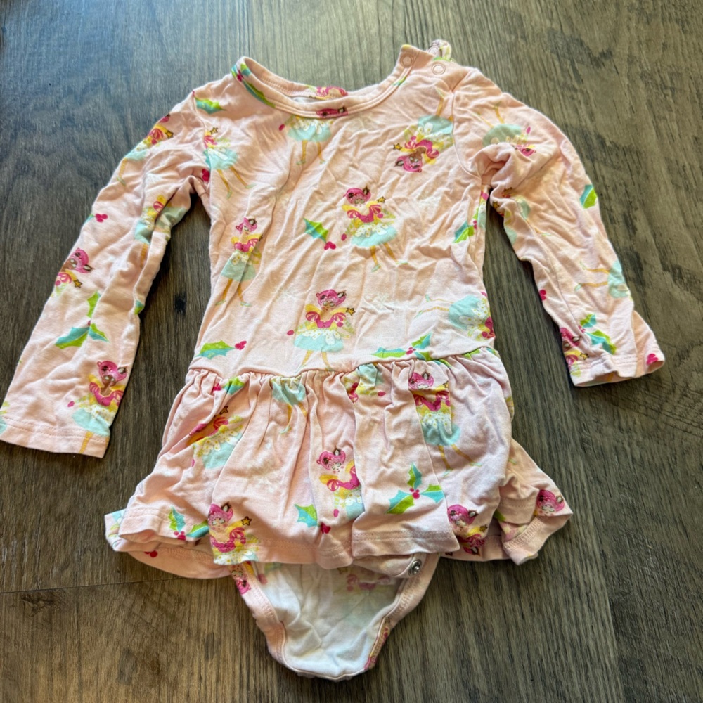💕 Posh Peanut Pink Fairy Bubble Romper Dress | 12–18M